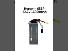 Herewin 6S1P 16000mAh 22.2V 25C Lipo Drone Battery Pack para UAVs