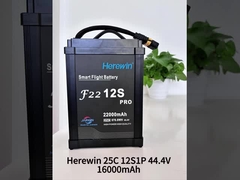 Herewin 12S 44.4V 22000mAh Lipo UAV Drone Bateria 25C Soft Pack