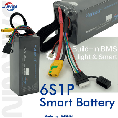 comprar Herewin 22.2V 6s 16000mah Lipo Smart Drone Bateria Soft Pack Bateria de Drone 2,2kg Fabricação em linha