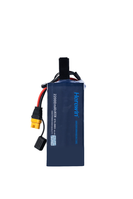 Lipo UAV Drone Bateria 25C Soft Pack Herewin 12S 44.4V 22000mAh