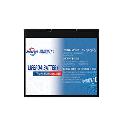 Jarwin 12,8V 50Ah 12V Bateria de lítio de substituição de ácido de chumbo 0,64KWH 4S1P