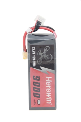 Herewin 6S Lipo Soft Case Fpv Bateria 9000mAh 100C Pacote para RC