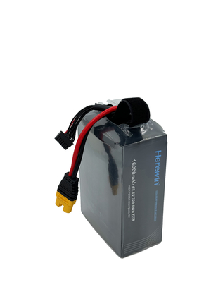 Pacote de pilhas para drones de alta tensão Herewin 12S1P 16Ah 45.6V 25C
