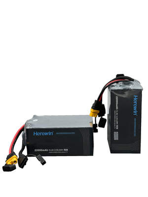 Herewin 14S 51.8V 22000mAh LiPo Uav Drone Bateria Saco 25C Bateria Para Drones