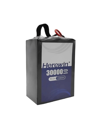 Herewin 14S1P 30000mAh Soft Pack Bateria de estado semi-sólido 30C Sprayer Bateria UAV 53.2V