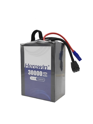 30C 30000mah Drone Bateria de Lítio 53.2V 14S Bateria de Lítio Polímero