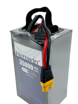 18S1P 35000mAh Soft Pack 66.6V 10C Sprayer Uav Drone Bateria aqui