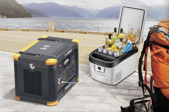 Bateria portátil de 519Wh com tomada de CA para acampar 500W de potência de saída AC