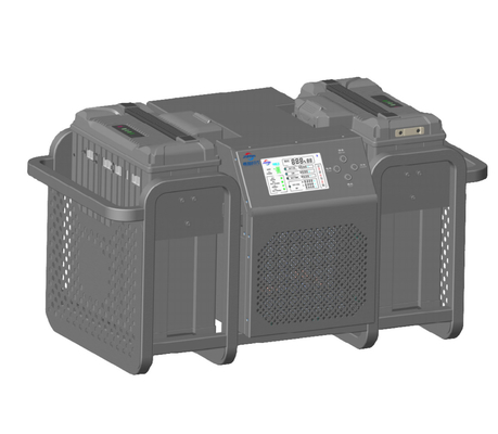 Carregador de bateria de refrigeração de canal duplo AC100-290V Carregador de bateria de lítio de 50 a 60 Hz