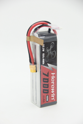 Herewin High Rate Fast Speed 6s bateria fpv 100C 7Ah FPV Drone Bateria 822g