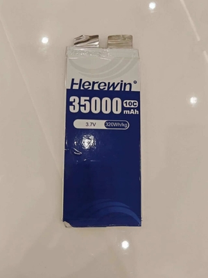 3.7V 35Ah 800 ciclos vácuo papel metalizado Lipo Bateria 405g NCM 35000mAh