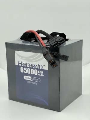 Herewin Bateria de estado semi-sólido 18S 66.6V 65000mAh Uma fonte de energia de longa duração com tensão nominal de 66.6V