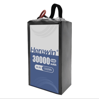 Bateria de estado semi-sólido de alta capacidade 12S 44.4V 30000mAh para carregamento rápido e longa vida útil