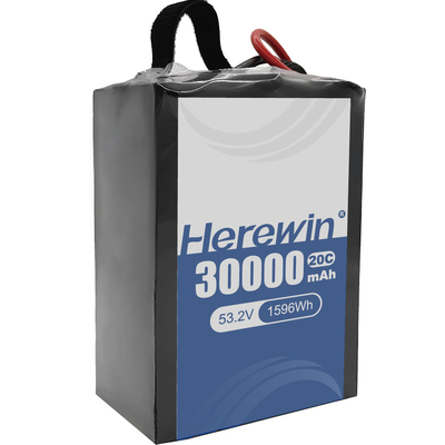 30000mAh Capacidade Bateria de estado semi-sólido 14S 53.2V para carregamento rápido e design leve